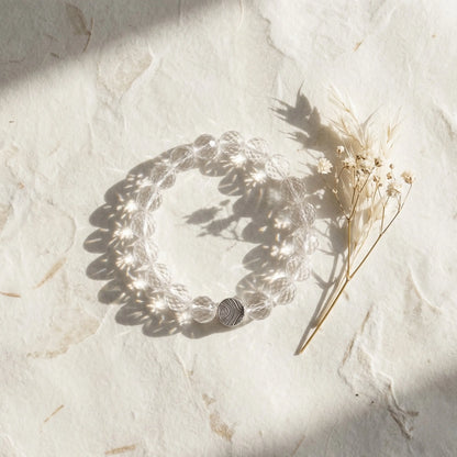 Faceted Clear Quartz Bracelet