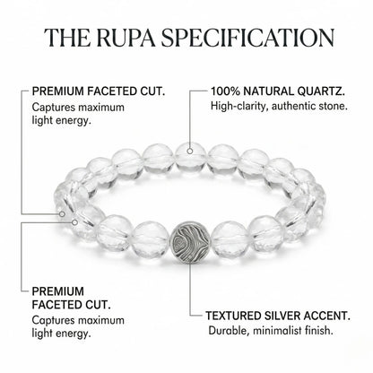 Faceted Clear Quartz Bracelet